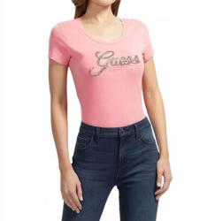 Guess női rövid ujjú blúz logóval díszített strasszokkal méret S (W3YI36J1314 F65C)