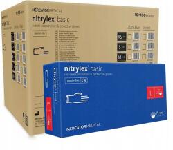 Mercator Medical Nitrylex Basic Dark Blue nitril eldobható kesztyű 9-L méret, 100 db/doboz, 10 doboz (Rękawice Jednorazowe Dark Blue 9-L 1000 Szt.)
