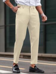 Shein LC32112 Shein Elegáns Férfi Nadrág Ekrü Színben (38) XXL