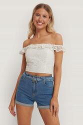 NA-KD Csipkés Crop Top Fodros 42-ES