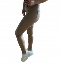  ZC55203 Viaszolt Farmer Nadrág Magas Derekú Barna Xs