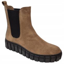 Fabio Fabrizi 1074 Bokacsizma Barna bőr velúr 37-es (1074-date)