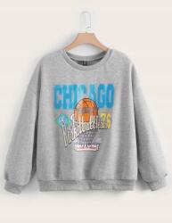 Shein LC56206 Shein Pulóver Kerek Nyakkivágással És Nyomott Mintával 48