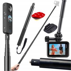GearPro Selfie Stick, 120cm, alumínium, kamerákhoz (Akcesoria do Kamer Sportowych Monopod 120cm)