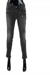 Tom Tailor grafit szürke farmernadrág, 7/8-os szárhossz, szűk szárú, cipzárral, méret 27 (388911)