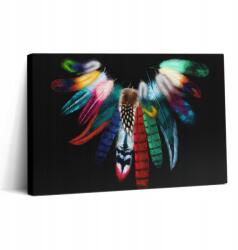 Wallfluent Vászonkép Kortárs Irodai Színes Madártoll 30x20 cm (010030010150000075208)