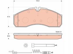 TRW Fékbetét Trw GDB1694 Szuper Minőség! Szuper Ár, Fv!