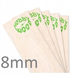 HobbyWood Balsa 8mm közepes-kemény 50cm (00xv8)