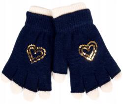 YOCLUB Yo Ötújjas Kesztyű Lánynak Szív Mintával Dupla 14