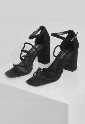 Boohoo Fekete Cipő Szandál Öko Velúr Klasszikus Sarok Boohoo 38 (fzz34910)