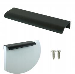 Global Service Modern élzáró bútorfogantyú fiókos szekrényhez fekete 120 96mm (2315096N)