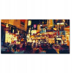 Coloray Vászonkép keretben Város éjszaka fények 100x50 cm (010030010010000017567)