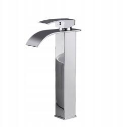  Magasan álló, pultra szerelhető króm fürdőszobai mosdócsaptelep (W0011-CHROMETALL)