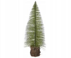 Kaemingk Mini Karácsonyfa műfenyő zöld hóval borítva, dekorációs fedéllel 28cm (687177)