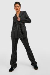 Boohoo Fekete Csíkos Nadrág (38-as méret) (gzz47087-105)