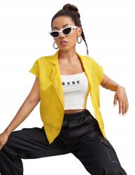 Shein Kétszínű Mellény Sárga Fehér Casual 42 XL__XL