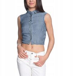 GUESS csíkos rövid blúz, megkötős, ujjatlan, Size M (380105)