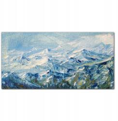 Coloray Fotó-vászonkép Festmény tél hegyek 100x50 (010030010010000016979)