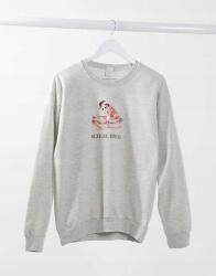  Skinnydip Szürke Melange Nyomott Mintás Pulóver (s) (564004)