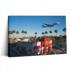 Wallfluent Canvas Vászonkép Előszobába Tartós Fali Repülőgép Szarvas 30x20 cm (010030010150000075544)