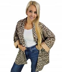 Agrafka Látványos blézer oversize casual leopárdmintás Wild (Többszínű) (5905756071777)