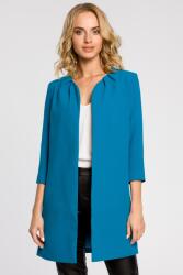 MOE Ágytakaró Elegáns Női Blézer Cipzár Nélküli Kék 36-OS (M193 TURKUS S)