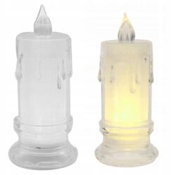 Real Garden Gyertya Elektromos Mécsestartó Utántöltő 11 cm Led Gyertya Akkumulátoros Csillámos (RC-K-1836)