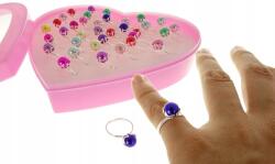  Fém Gyűrű Színes Szemekkel Gyöngyökkel Univerzális 9227