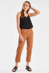 ICHI Barna egyenes szabású nadrág, Size 30, pamut (377165)