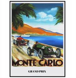  Szoba poszter Monte Carlo Grand Prix Verseny A3 (Plakat Samochody Auta Wyścigi)