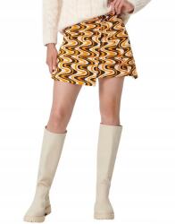 sinsay EC34106 Mintás Magas Derekú Miniszoknya O-gyűrűvel Xs