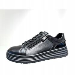 Marco Tozzi női bőr sportcipő fekete 39-es méret (2-23795-45 098)