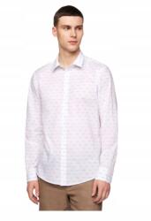 Benetton Férfi ing United Colors Of Benetton pamut fehér, hal mintás méret S (5OP45QJF8 96A)