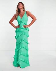 Pretty Lavish Zöld Fodros Ruha (34) (495687)