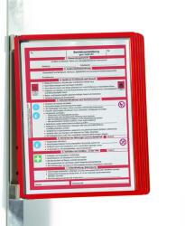 Durable Bemutatótábla tartó, Durable Vario® Magnet Wall 5, piros (591403) - iroszer24