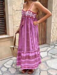 Shein Mintás Ruha Fodros (L) (587175)