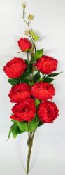  Bazsarózsa Csokor Bazsarózsa ág virág művirág Piros 80cm (T97-03)
