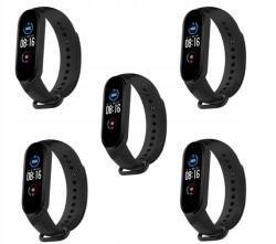  Pótkarkötő szett xiaomi mi band 5 6 7 karórához, fekete (Xiaomi Mi Band 5/6/7)