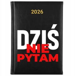 FunnyCase Könyvnaptár 2026 Ma Nem Kérdezem Fekete Időnaptár Ajándék Minták (Kalendarz Czarny DZIŚ NIE PYTAM)