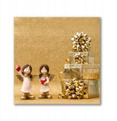 Tulup Vászonkép canvas 50x50 Ajándékok Karácsony Angyalkák Díszek (ock-50x50-127990064)