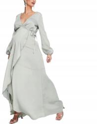  Shein Kismama Maxi Ruha Szatén Zöld Borítékos 40 L__L