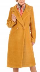 Carla Moreno Divatos őszi kabát Aldona 4 46 Alpaka (klasyczna midi codzienna dekolt modna)