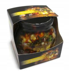 ADMIT Gyertya Illatgyertya Karácsonyi Üvegben, átmérő 6cm, 80g, 18 órás égési idő (883)