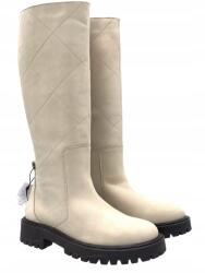 Anna Field Női bézs steppelt csizma méret 40 Trapper Új (8690000011841)