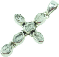  Herkimeri gyémánt kereszt medál - asvanyekszerbolt - 20 980 Ft