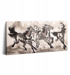 Wallfluent Fotó Vászonkép Előszoba Felakasztható Futó Galoppozó Lovak (010030010010000075158)