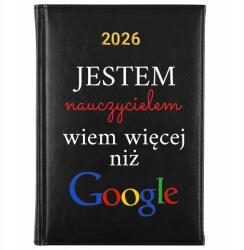 FunnyCase Könyvnaptár 2026 Többet Tudok, Mint A Google Fekete Ajándék Tervező (Kalendarz Czarny WIEM WIĘCEJ NIŻ GOOGLE)