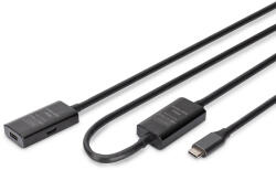 ASSMANN DA-73109 USB kábel USB 3.2 Gen 1 (3.1 Gen 1) 10 M USB C Fekete (DA-73109)
