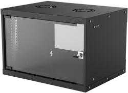 Intellinet 714143 állvány 6U Falra szerelhető állvány Fekete (714143)