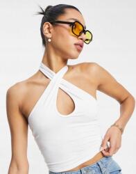 éS Fehér Testhezálló Rövid Pamut Felső